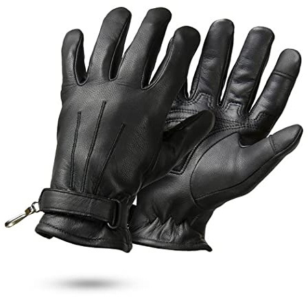 Taktische Handschuhe aus Leder und schnittfest, Service & Intervention ROSTAING | Taktische Handschuhe, Polizei, Motorrad, Service, Intervention | EN388-3X32C, Anti-C-Stufe | (1 Paar) (Größe 6)