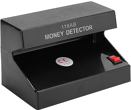 Maskin för Kontroll Av Förfalskningar, Pengadetektor 4W Bärbar UV-detektor för Falska Sedlar för Identifiering Av Utländsk Valuta och Pass Utomlands