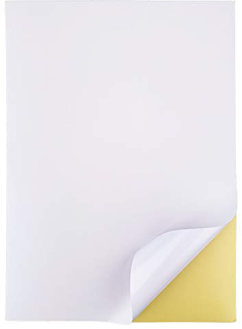 30 Blatt Sticker Papier zum Bedrucken Klebeetiketten A4 Etiketten Selbstklebend Bedruckbar (30)