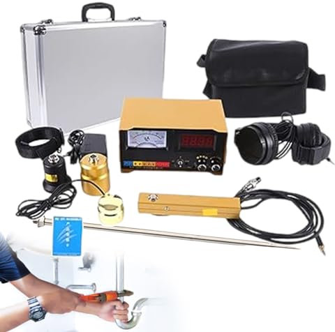 Detector Inalámbrico De Fugas De Agua En Tuberías, Detector De Fugas De Agua Subterránea, Detecta Fácilmente Fugas En Tuberías De Agua, Detector De Fugas De Agua, Frecuencia 1-4 Ajustable