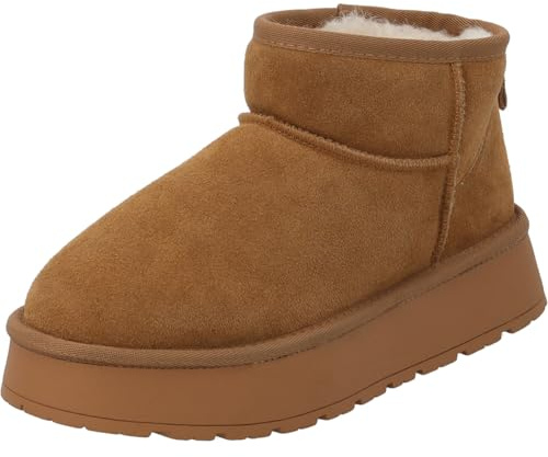 Palado Damen Stiefeletten Chinu by Sila Sahin – bequeme Boots aus Leder - warm gefütterte Stiefel - modische Winterschuhe