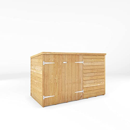 WALTONS | Outdoor Wood Bike Store | 8mm Overlap | Pent Roof | Wooden Bicycle Storage Shed | Garden Store | Double Door | 10 Year Anti Rot Guarantee | 3x6 | (3ft x 6.5ft)