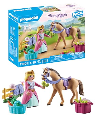 PLAYMOBIL | Princess Magic | Prinzessin mit Pferd | Prinzessinnenspielzeug | Spielzeug für Kinder ab 4 Jahren | 71801