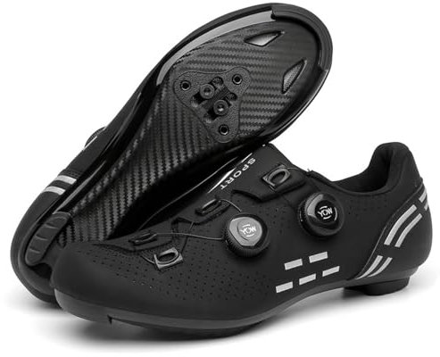ForceRoute MTB Schuhe für Herren Damen,Atmungsaktive Outdoor Radschuhe,Fahrradschuhe Herren,Rennradschuhe Damen,Atmungsaktive,mit Cleats,SPD 2 Bolzen Pedalen,für Mountainbikes,Indoor Cycling Kurse