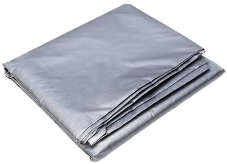 SUBLXPoten Pooltisch-Abdeckung 7 8 9 fuß Außen Volle Pool Solide Mit Kordelzug Billardtisch Staub Abdeckung Tisch Schutz Abdeckung für Billardtisch(Silver,C-287x155x82cm)