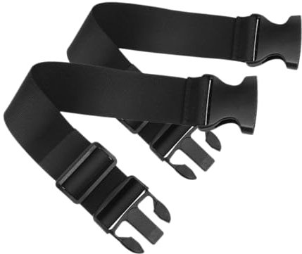 WESIEVYA 2stücke Verstellbare Tragbare Gepäckgurte Mit Clips Gepäckbefestigungsgurte Für Koffer Reisegepäckzubehör Gepäckstraps Für Outdoor-benutzer