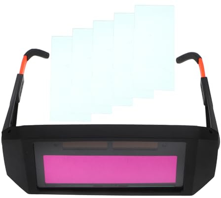 NUOBESTY Occhiali Da Saldatura Auto Oscuranti Per Protezione Per Saldatori Lenti Sostituibili e Materiali Resistenti