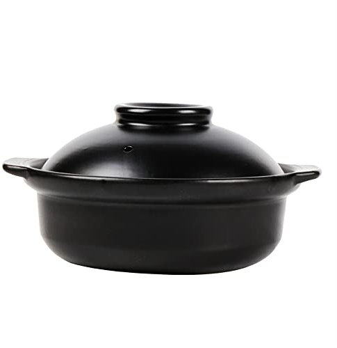 Pentola in terracotta, pentola in terracotta resistente al calore, ciotola in ceramica di alta qualità con coperchio, pentola for zuppa, terrina, pentola con coperchio, pentole da cucina (2000 ml)(800