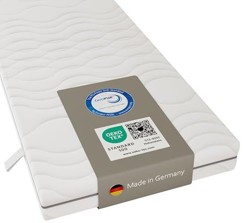 Sleepneo Nightstyle Visko Matratze 90x200 Höhe 18cm, 7-Zonen Viscoschaummatratze H2, Öko-Tex Zertifiziert, Made in Germany