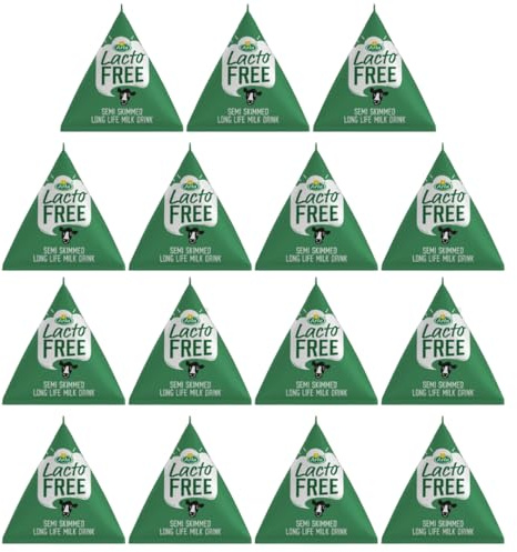 Lactose free UHT milk Portions - Arlas Long Life Semi skimmed Lactofree (15x20ml Portions)
