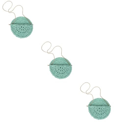 JOINPAYA 3pcs Crochet Plant Hanger Elegant Net Pocket for Flower Decor Nordic Style Wall Hanging Planter Versatile Decor for Room Balcony Garden and Office Spaces