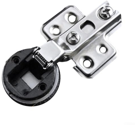 Bisagra de puerta de cristal fiable de 26 mm, adecuada para varios tipos de gabinetes, fuerte conexión con tornillos de copa (curva media)