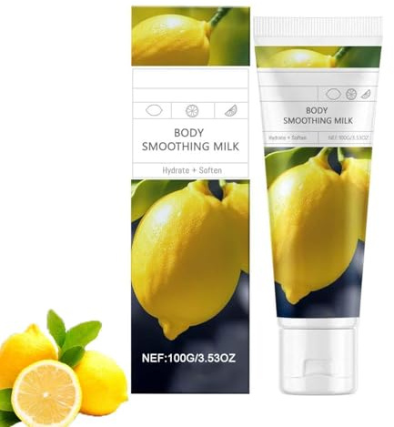 Lotion corporelle apaisante au lait et au citron, hydratante et nourrissante pour les peaux sèches, lotion corporelle raffermissante au citron, lotions corporelles hydratantes non grasses (1pcs)