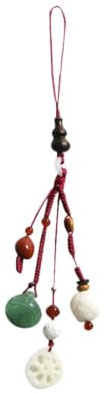 COHEALI Handyanhänger Bodhi Lotus Anhänger aus Robustem Material Chinesischer Retro Stil für Tasche und Schlüsselbund