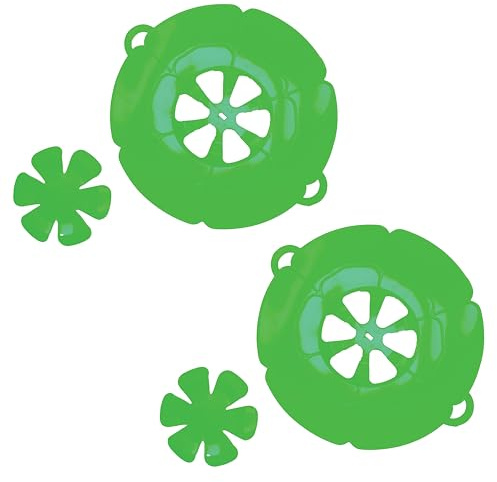 Silicone Spill Stopper Lid Cover, Splatter Guard for Pots and Pans, Multi-Function Kitchen Tool, 2 Pieces (Green Two Pack)