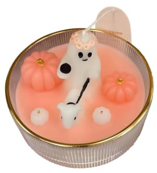 Candela de Halloween Fantasma Vela Taza Ardiente Halloween Gótica Fantasma