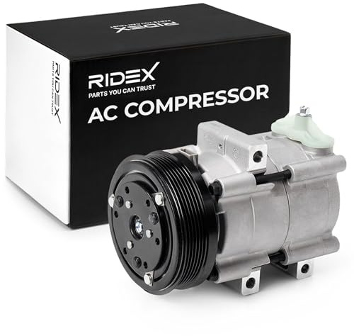 RIDEX 447K0054 Compresor aire acondicionado con aceite de compresor PAG Compatible con FORD Mondeo Mk3 Familiar BWY
