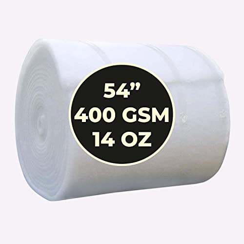 NightComfort Wattenrolle aus Polyester, feuerhemmend, hypoallergen, für Polsterung, Quilten, Polstermöbel, 68,6 cm / 137,2 cm breit (137,2 cm breit, 400 g, 1 m)