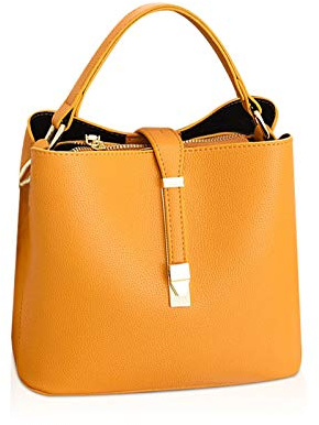 NICOLE & DORIS Damen Leder Handtasche Designer Frauen Umhängetasche Beuteltasche Schultertasche Tote Bag Kleine Handtasche mit Vielen Fächern