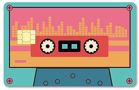 CREATCABIN Kartenhüllen-Aufkleber Kassetten,Debitkarten,Kreditkarten,Personalisierbar,Bankkartenschutz,Abnehmbare Folie,Wasserfest,Schlank,Kratzfest Für Den Transport,Schlüsselkarte,186.3x137.3mm