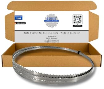Birke® FLEXBACK & UDDEHOLM Bandsägeblätter 2240mm Breite 6-20mm für Weich- und Hartholz, NE-Schnitte... (2240x6x0,4 6ZpZ (UDDEHOLM))