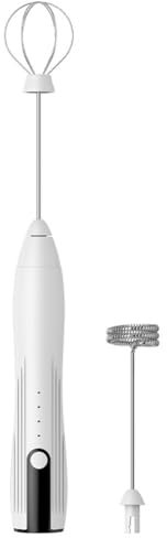 Yominerr Mousseur à Lait Portatif, Mousseur à Lait Rechargeable par USB, Mini Mousseur à Lait, 3 Vitesses Réglables pour Les Œufs et Le Lait