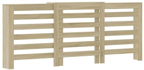 vidaXL Cubierta de radiador madera color roble Sonoma 205x21,5x83,5 cm