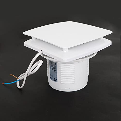 LOIRIIC Badlüfter 100mm Silent Abluftventilator,Leise Abluftventilator Rohrventilator Rohrlüfter Einstellbarer Nachlaufzeit, für Bad,WC und Küche, Weiß
