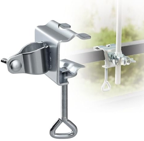 Casenly Sonnenschirmhalter Balkon, Tischklammer für Sonnenschirme Einstellbar Sonnenschirmhalter Balkongeländer Sonnenschirm Befestigung für Balkon Garten Terrasse, Ø 19-32mm