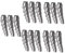 Sosoport 5 Set Cuneo Per Martello Manico D' A Doppia Punta Cuneo Rotondo ' Tagliente Manici Di Ricambio Per Martelli Spaccata Silver Ferro Da Stiro 18 Pezzi * 5