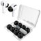 YISH Almohadillas para Airpods Pro/Airpods Pro 2：Almohadillas Auriculares con Orificio de Reducción de Ruido | Caja de Almacenamiento | Pluma de Limpieza | 4 Pares Silicona Almohadillas (XS/S/M/L)