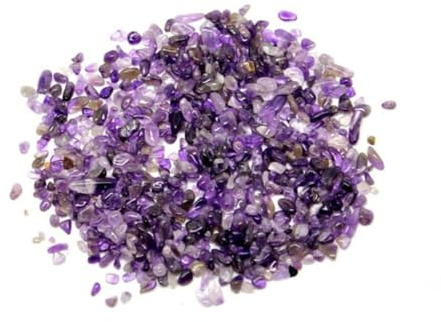 MAGICLULU 100g Amethystkies Trommelsteine Kristallsteine Edelsteinproben Für Heimdeko Schreibtisch Aquarium Natürliche Steine Mineralien Erz Violett