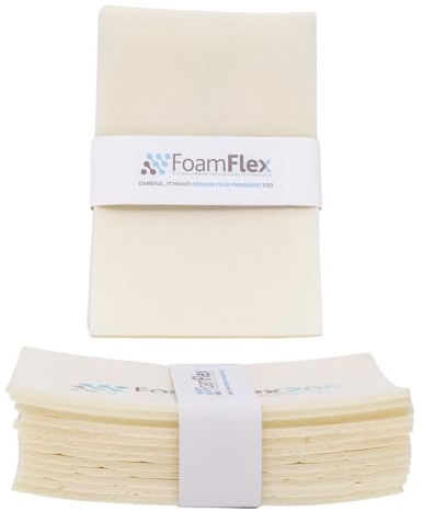 FoamFlex | Kit 12 Spugne Oleoassorbenti Idrorepellenti, 16 x 24 cm H 0.5 cm | Riutilizzabili, per pulizia di oli e liquidi