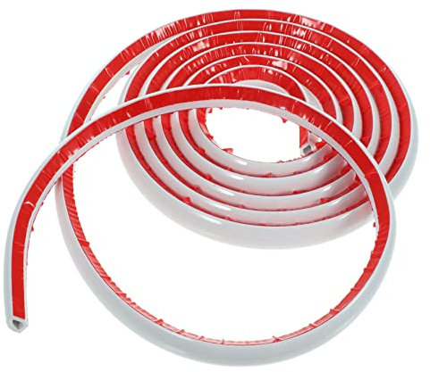Profilé d'Angle Mural Flexible PVC Blanc Autocollant, Découpe Facile