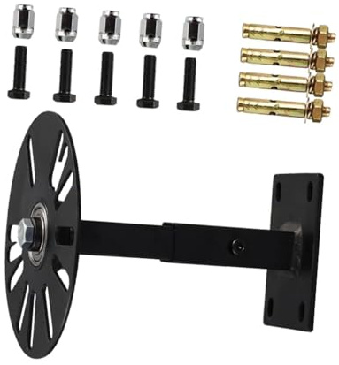 Ronyme Expositor de llantas de rueda, soporte de acero para llantas de pared, soporte giratorio para cubo, expositor para taller de automóviles, garaje y, 18 Cm