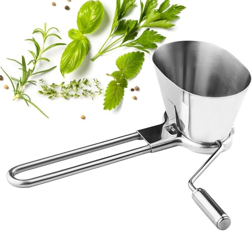 Jukeoiu Trituratore per verdure | Taglio manuale per erba cipollina e cipolle verdi | Acciaio inossidabile cipolla Aiuto manuale della cucina per aglio tritato noci peperoncino zenzero