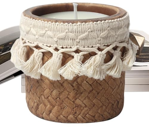 Frascos de Velas - Recipientes Vacíos - Contenedor para Hacer Velas Aromáticas,para Estante Repisa Cocina Sala de Estar Oficina Baño Hotel Boda Fiesta Cumpleaños Familia