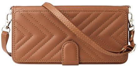 Fodral kompatibelt med Samsung Galaxy M16 5G,PU Leather Flip Phone Case med kortslots,Multifunktionell design,Använd som en Crossbody väska och sling väska.-Brown
