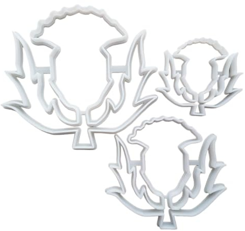 Thistle Weed Plant Garden Shape Cookie Cutter Dough Biscuit Pastry Fondant Sharp Stencil Leaves Leaf (Small)