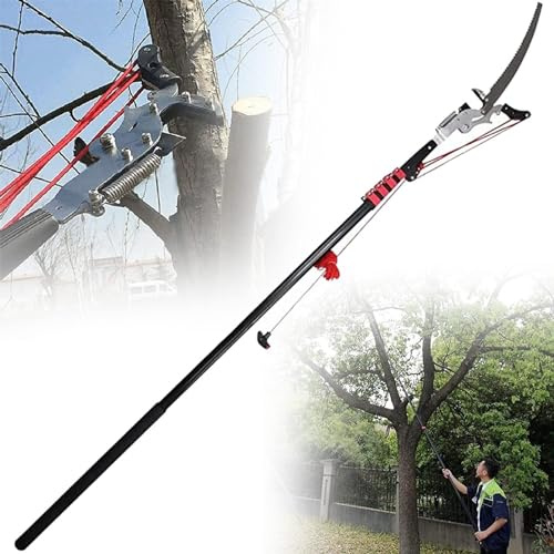 High-Reach Pruning Shears, Professional Telescopic Tree Pruner Pole Saws Extendable Pruning Saw Gardening Landscaping Branch Lopper Tools(7.2m/24ft,5.4m/18ft)