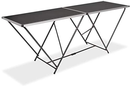 Tidyard Mesa Auxiliar Mesa para empapelar Plegable de MDF y Aluminio 200x60x78 cm