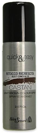 Quick & Easy - Laca para retocar, color castaño en spray instantáneo – 75 ml