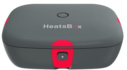 FAITRON HeatsBox Style, Thermobehälter für Essen, Elektrische Lunchbox für Jung und Alt, Auslaufsichere Lunchbox mit Edelstahl-Innenschale und Transportdeckel, Warmhaltebox für Essen, 90 Watt