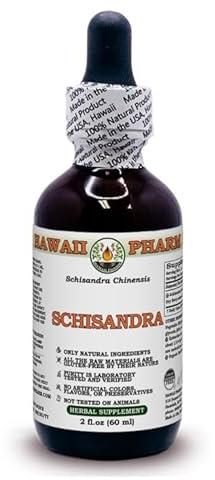 Schisandra (Schisandra Chinensis) Dry Berry Alcohol-Free Liquid Extract Glycerite 60 ml