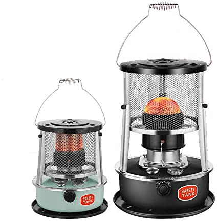 XFAK Innenräume Petroleumheizung 6L/4.5L Camping Mini Außenküchen Heizgerät Effizienter Petroleumofen Tragbare 2 In 1 Zeltheizung Für Terrasse (Color : Black, Size : 6L)