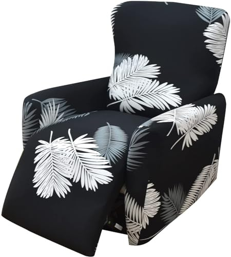 Sesselschoner für Relaxsessel Sesselbezug 8/6/4Teilig Komplett Sesselschoner Stretch Sesselauflage Relax Mit Armlehnen Sessel Überwurf Bezug Hochlehner Relaxsessel Mit Elastischem Boden ( Color : #17