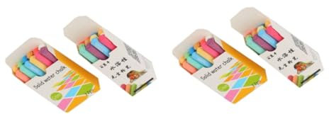 Operitacx 24 Stk Weiße Kreidestifte Sortiert Staubfreie Kreide Tafel Für Tafelkreide Jumbo-kreide Wasserlösliche Kreide Schulbedarf Farbige Kreide Gehwegkreide Sauber Graffiti-stift Kind