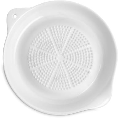 Helen’s Asian Kitchen Ginger Grater Bowl with Spout, Fine-White Porcelain