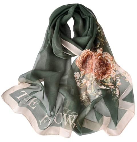 FAIRYGATE Schal Damen Halstücher Tuch Kopftuch Halstuch Schals Tücher Stola Weiches und Bequemes Georgette Material Vielseitig und Multifunktional B72