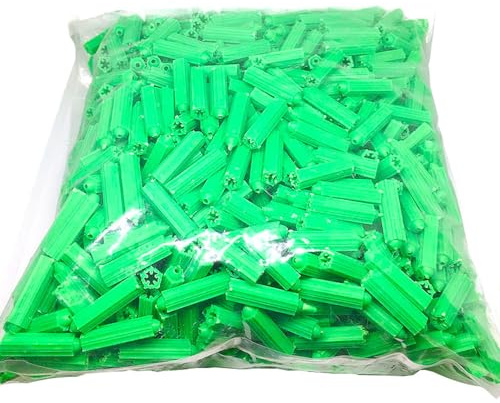 TopHomer 200 tasselli in plastica espandibili M6, per pareti cave, mattonelle di cemento, tubi di espansione in calcestruzzo aerato